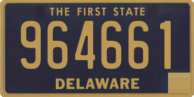 DE license plate 964661