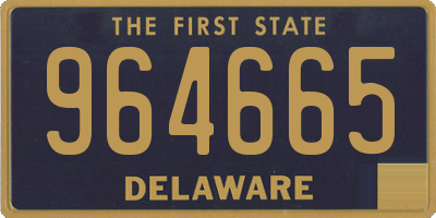 DE license plate 964665