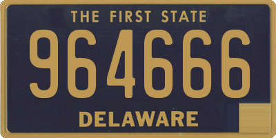 DE license plate 964666