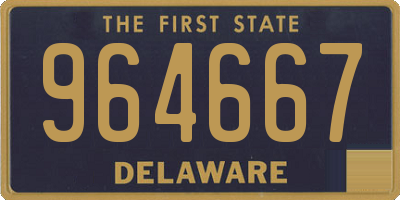 DE license plate 964667