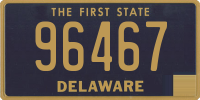 DE license plate 96467
