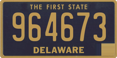 DE license plate 964673