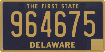 DE license plate 964675