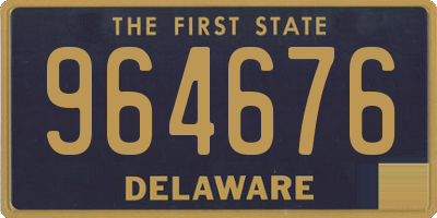 DE license plate 964676