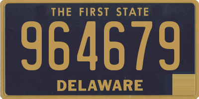 DE license plate 964679