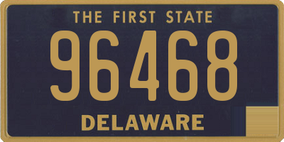 DE license plate 96468