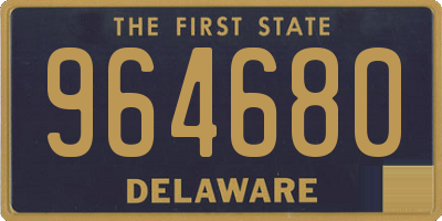 DE license plate 964680