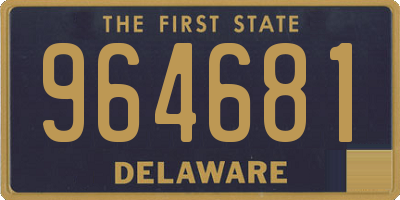 DE license plate 964681