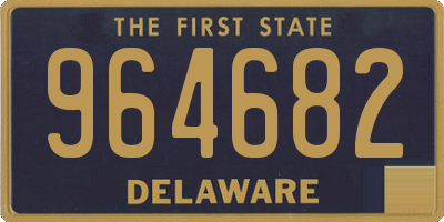 DE license plate 964682