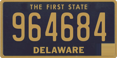 DE license plate 964684