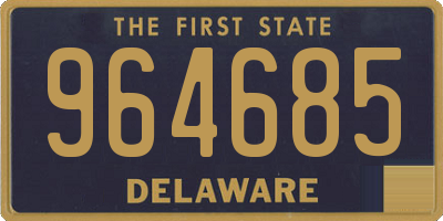 DE license plate 964685