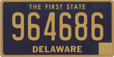 DE license plate 964686