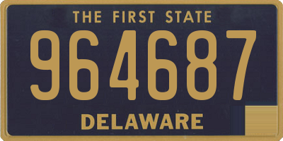 DE license plate 964687