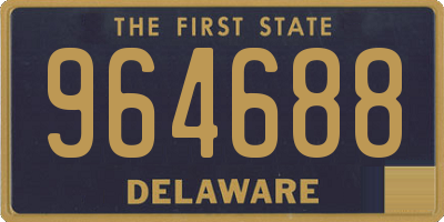 DE license plate 964688