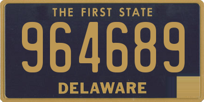 DE license plate 964689