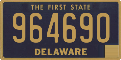 DE license plate 964690