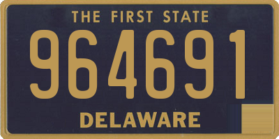 DE license plate 964691