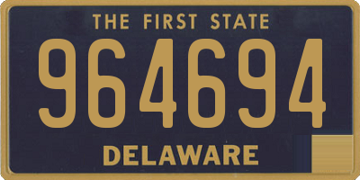 DE license plate 964694