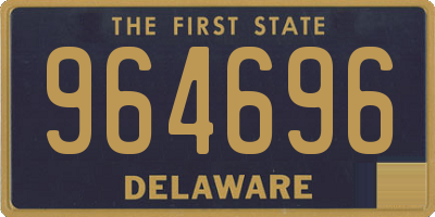 DE license plate 964696