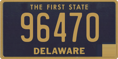 DE license plate 96470