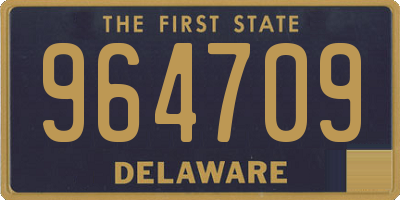 DE license plate 964709