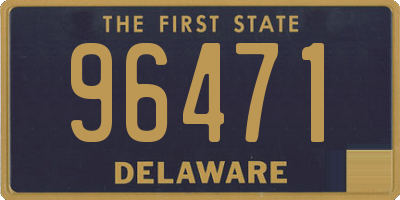 DE license plate 96471