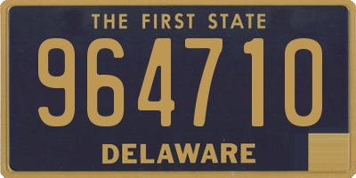 DE license plate 964710