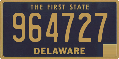 DE license plate 964727