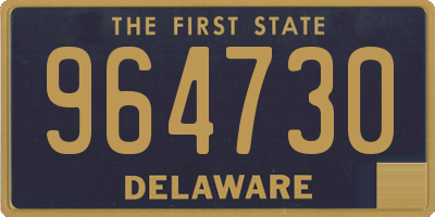 DE license plate 964730