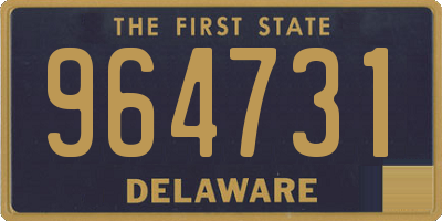 DE license plate 964731