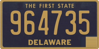 DE license plate 964735