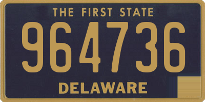 DE license plate 964736