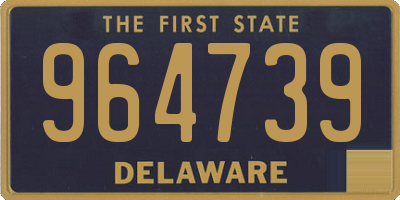 DE license plate 964739