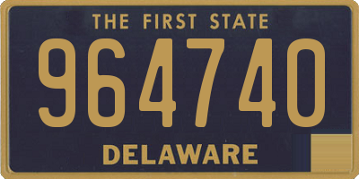 DE license plate 964740