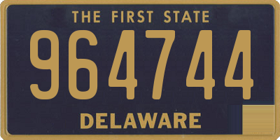 DE license plate 964744