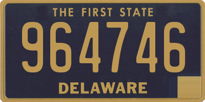 DE license plate 964746