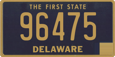DE license plate 96475