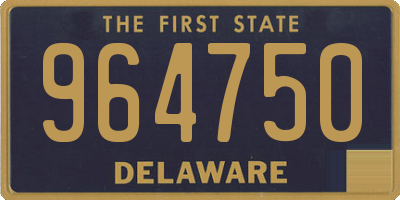 DE license plate 964750