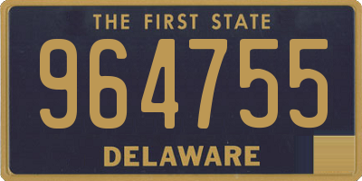 DE license plate 964755