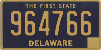 DE license plate 964766