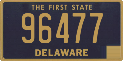 DE license plate 96477