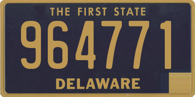 DE license plate 964771