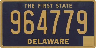 DE license plate 964779