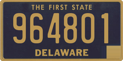 DE license plate 964801