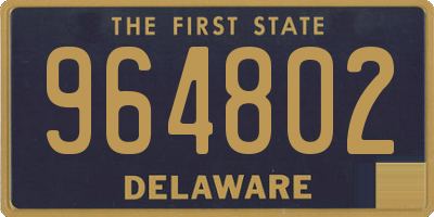 DE license plate 964802