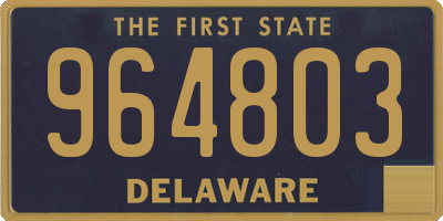 DE license plate 964803