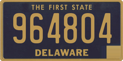 DE license plate 964804