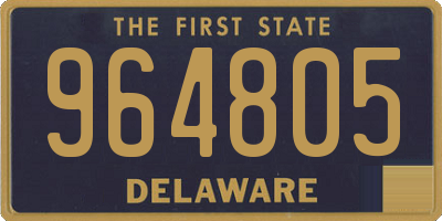 DE license plate 964805