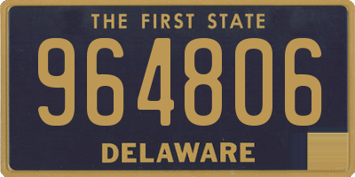 DE license plate 964806