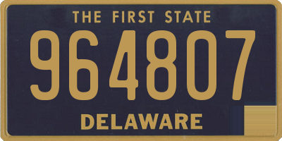 DE license plate 964807